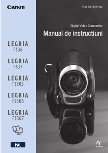 Manual Canon LEGRIA FS305 Cameră video