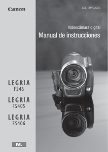Manual de uso Canon LEGRIA FS405 Videocámara