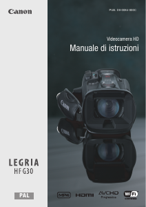 Manuale Canon LEGRIA HF G30 Videocamera
