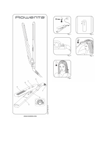 Handleiding Rowenta SF3012 Optiliss Elite Stijltang