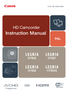 Handleiding Canon LEGRIA HF R67 Camcorder