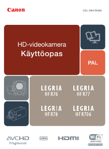 Käyttöohje Canon LEGRIA HF R76 Kameranauhuri