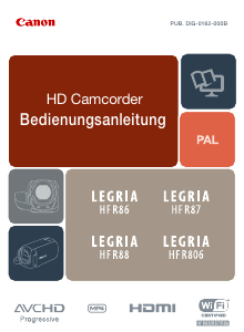 Bedienungsanleitung Canon LEGRIA HF R86 Camcorder