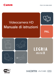 Manuale Canon LEGRIA mini X Videocamera