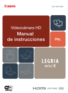 Manual de uso Canon LEGRIA mini X Videocámara
