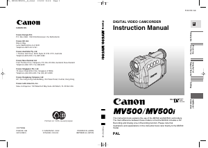 Handleiding Canon MV500i Camcorder