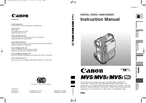 Handleiding Canon MV5i MC Camcorder