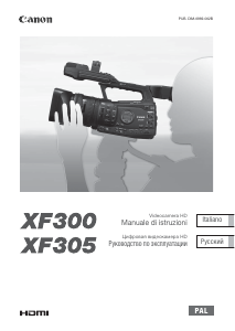 Manuale Canon XF305 Videocamera