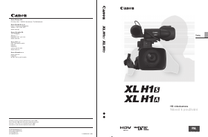 Manuál Canon XL H1A Videokamera
