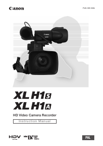 Handleiding Canon XL H1S Camcorder