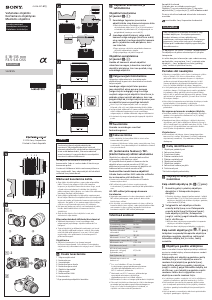 Rokasgrāmata Sony SEL18135 Fotokameras objektīvs