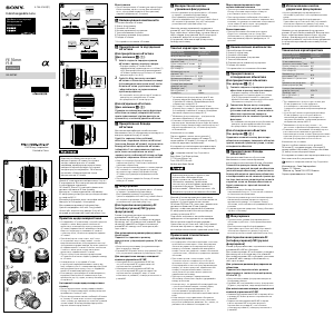 Руководство Sony SEL35F18F Объектив