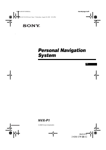 Käyttöohje Sony NVX-P1 Autonavigaattori