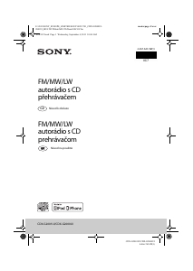 Návod Sony CDX-G2000UI Autorádio