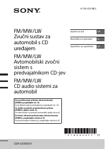 Priručnik Sony CDX-G3300UV Radioprijamnik za automobil