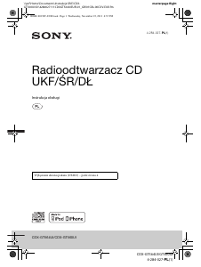 Instrukcja Sony CDX-GT564UI Radio samochodowe