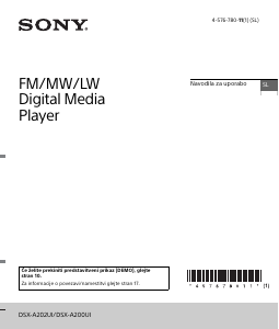 Priročnik Sony DSX-A202UI Avto radio