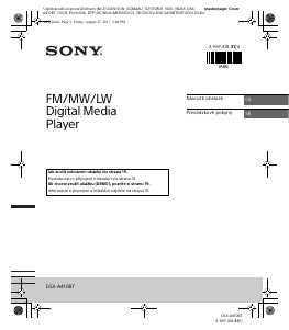 Manuál Sony DSX-A410BT Autorádio