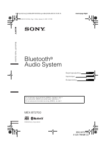 Käyttöohje Sony MEX-BT2700 Autoradio
