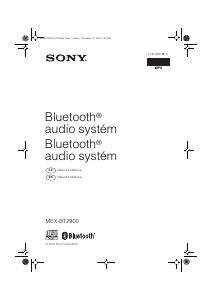 Manuál Sony MEX-BT2900 Autorádio