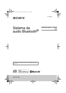 Manual de uso Sony MEX-BT4100U Radio para coche