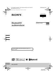 Használati útmutató Sony MEX-N5000BT Autórádió