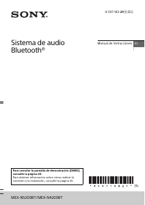 Manual de uso Sony MEX-N5200BT Radio para coche