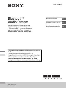 Rokasgrāmata Sony WX-XB100BT Automašīnas radio iekārta