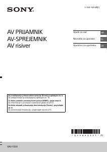 Priručnik Sony XAV-1500 Radioprijamnik za automobil