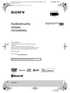 Instrukcja Sony XAV-68BT Radio samochodowe