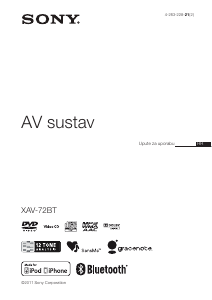 Priručnik Sony XAV-72BT Radioprijamnik za automobil