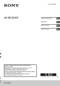 Brugsanvisning Sony XAV-AX200 Bilradio