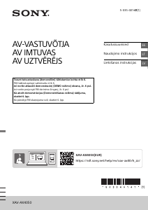 Rokasgrāmata Sony XAV-AX4050 Automašīnas radio iekārta