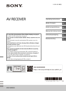 Handleiding Sony XAV-AX4050 Autoradio