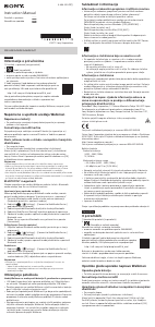Priručnik Sony NW-A46HN Mp3 reproduktor