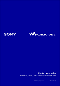 Priručnik Sony NW-E013 Walkman Mp3 reproduktor