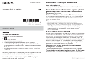 Manual Sony NW-WS413 Walkman Leitor Mp3