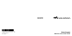 Mode d’emploi Sony NWD-B103F Walkman Lecteur Mp3