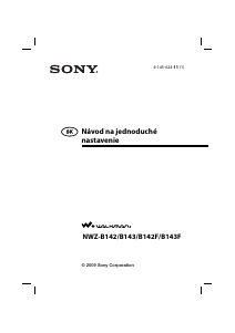 Návod Sony NWZ-B143 Walkman Mp3 prehrávač