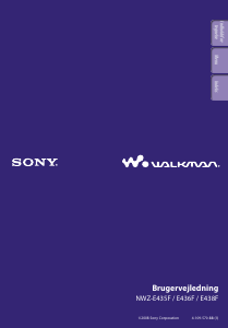 Brugsanvisning Sony NWZ-E436F Walkman Mp3 afspiller