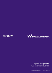 Priručnik Sony NWZ-E438F Walkman Mp3 reproduktor
