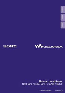 Manual Sony NWZ-S515 Walkman Mp3 player