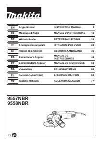 Handleiding Makita 9558NBR Haakse slijpmachine