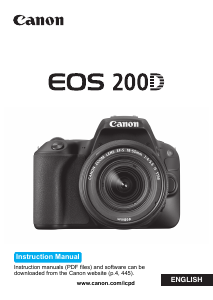 Manual Canon EOS 200D Digital Camera