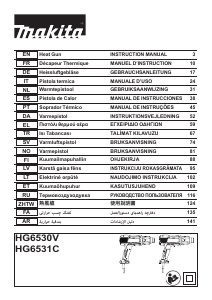 Handleiding Makita HG6531C Heteluchtpistool