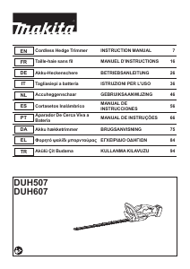 Manual Makita DUH607 Corta-sebes