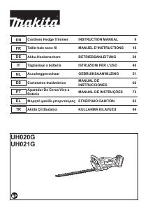 Handleiding Makita UH021G Heggenschaar