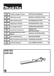 Handleiding Makita UH014G Heggenschaar