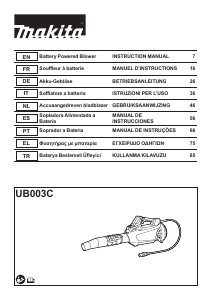 Handleiding Makita UB003C Bladblazer