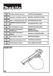 Handleiding Makita DUB187 Bladblazer